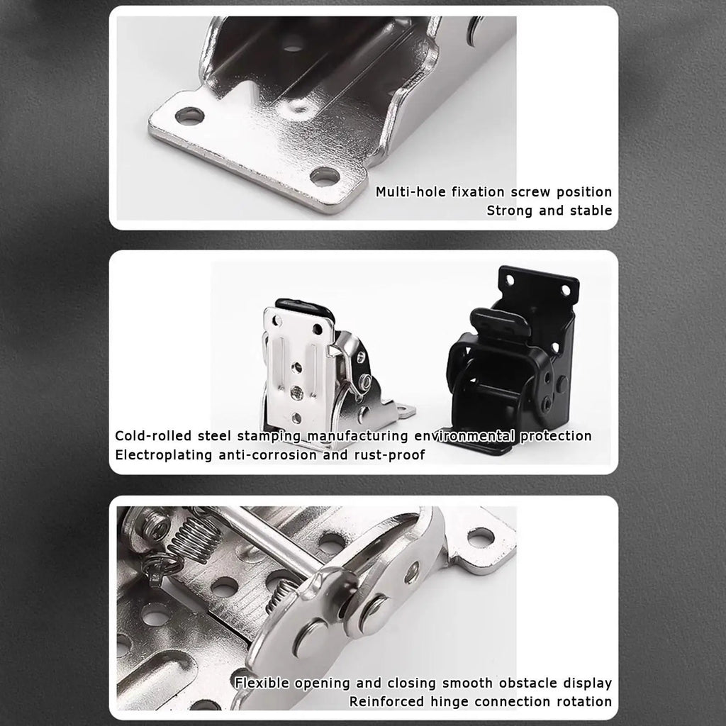Folding Table Legs Brackets Screws Heavy Duty Self-locking Hinge Leg Qme