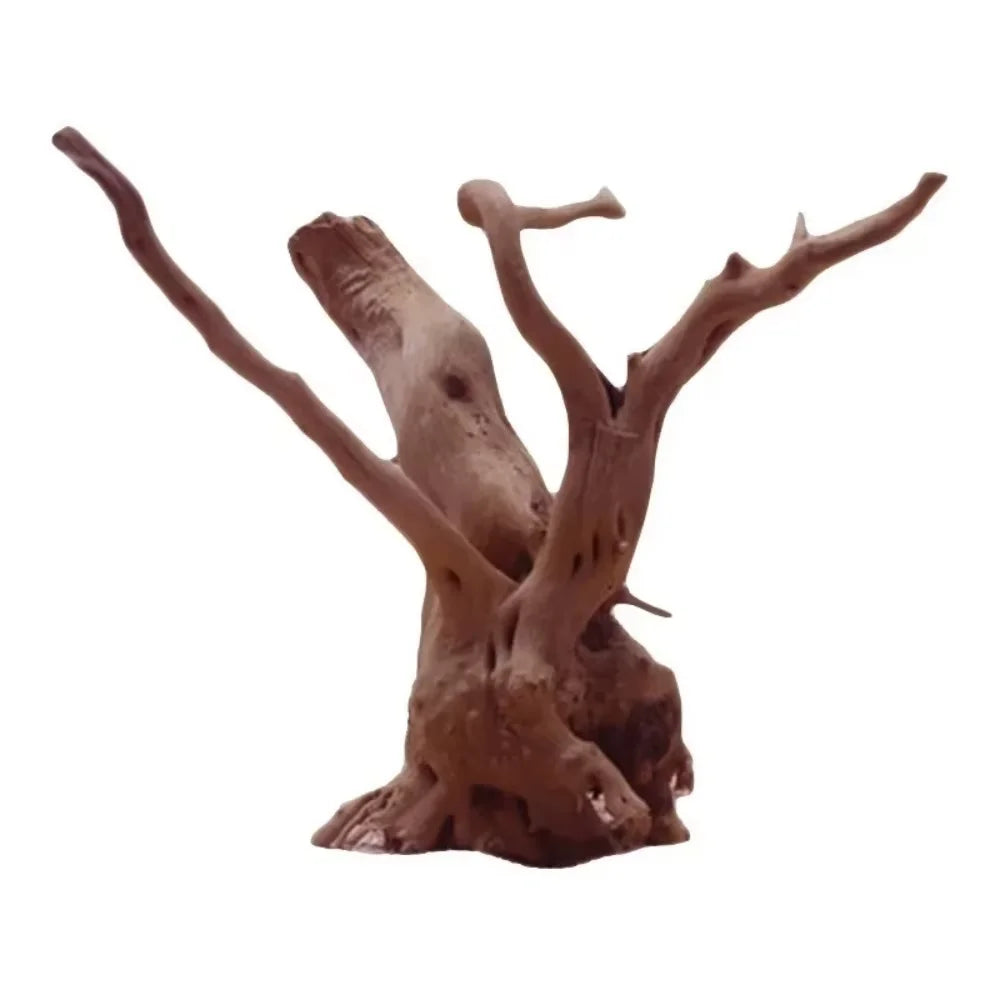 15-20CM Natural Driftwood Aquarium Decor - Premium Wood Fish Tank Ornament, Authentic Wooden Landscape for Aquatic Environments Qme