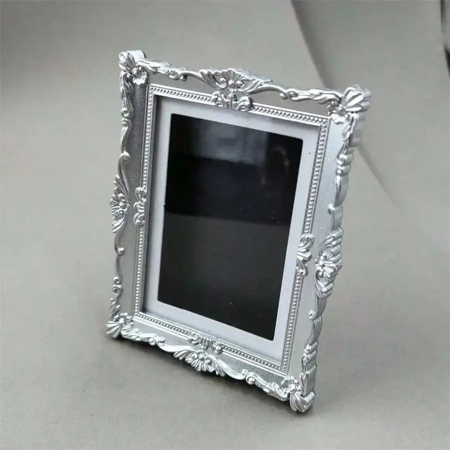 Multi Functional Desktop Decorative Photo Frame 3D Resin Magnetic Qme silvery