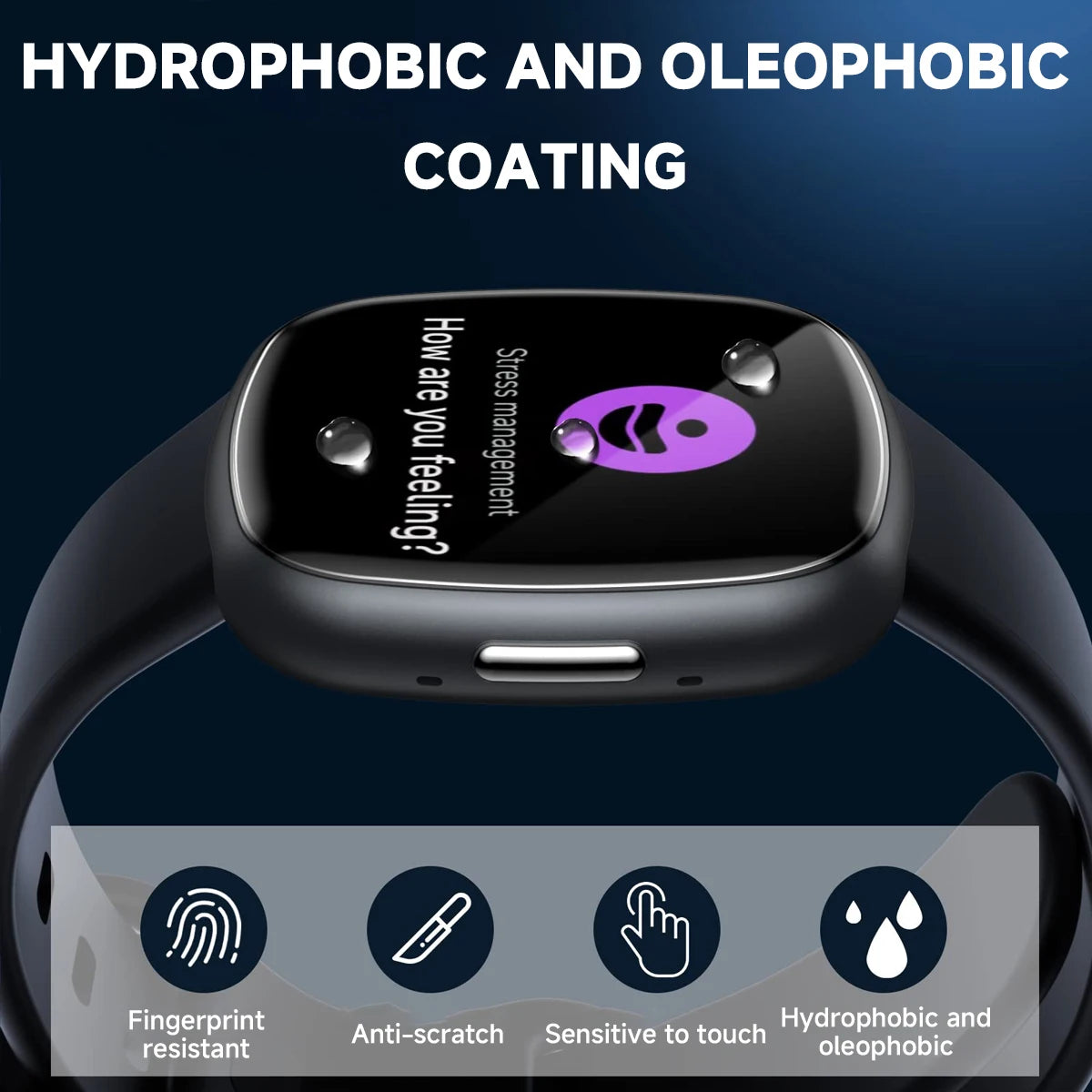 Soft Clear Protective Film For Fitbit Versa 4/3/Sense 2 Smart Watch Versa4 Sense2 Screen Protector Full Cover for Ace LTE Qme