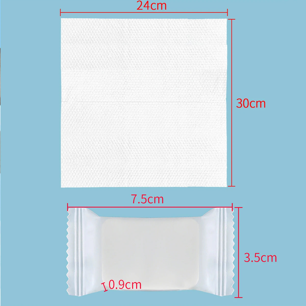 12 Disposable Compressed Face Towels Thick Large Individually Qme