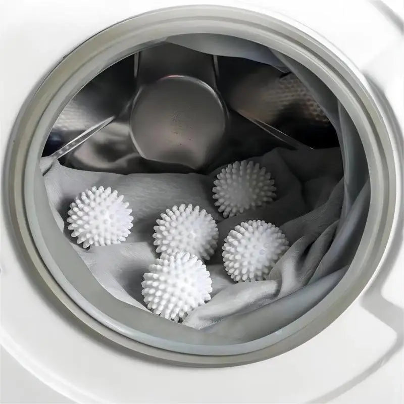 4/6pcs TPR Anti Winding Laundry Ball Circular Pure White Magic Cleaning Drum Washing Machine For Dirt Removal And Knotting Qme