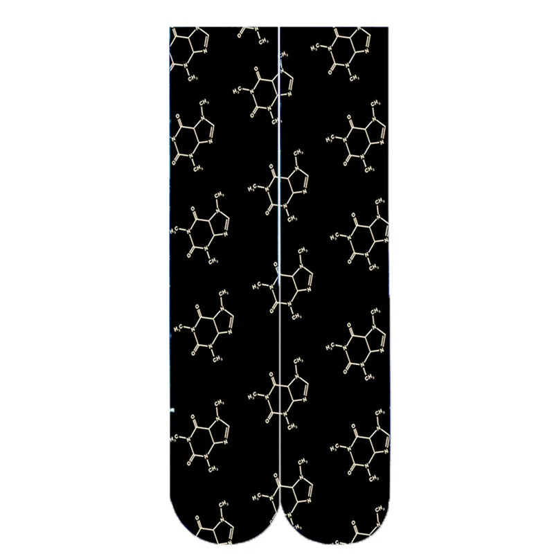 Sexy Leopard Pattern Novelty Socks Men's Fashion Home Women Harajuku Qme type10 One Size