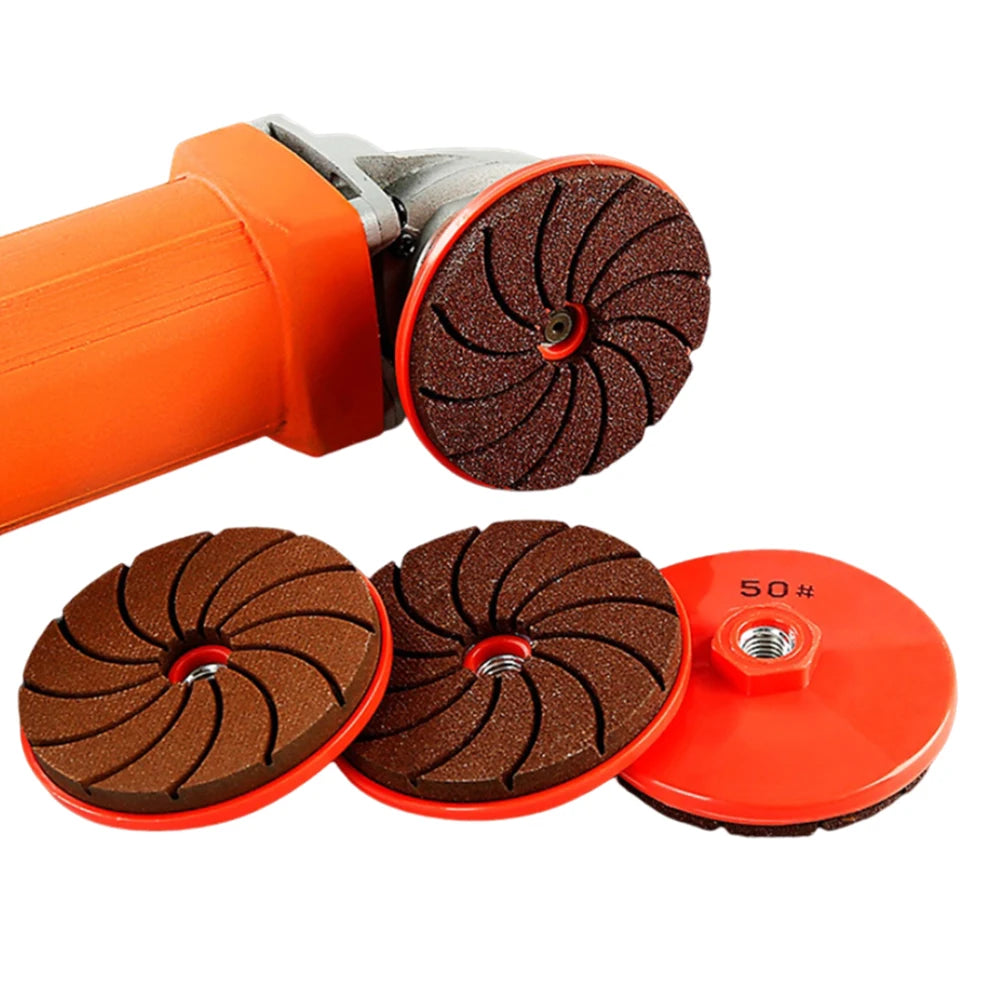 80mm 3 Inch Polishing Wet/Dry Polishing Pad With Backer For Grinding Granite Stone Concrete Marble Quartz Abrasive Tool Qme