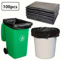 Garbage bags, large garbage bags, thick garbage bags, industrial garbage bags, garden leaf bags, heavy-duty garbage bins Qme Black