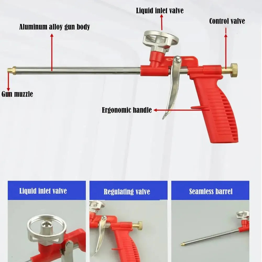 Foam Expanding Spray Gun Portable Spray Paint Handle Wall Seam Filling Sealant Foam Gun Tools Manual Tool For House Renovation Qme