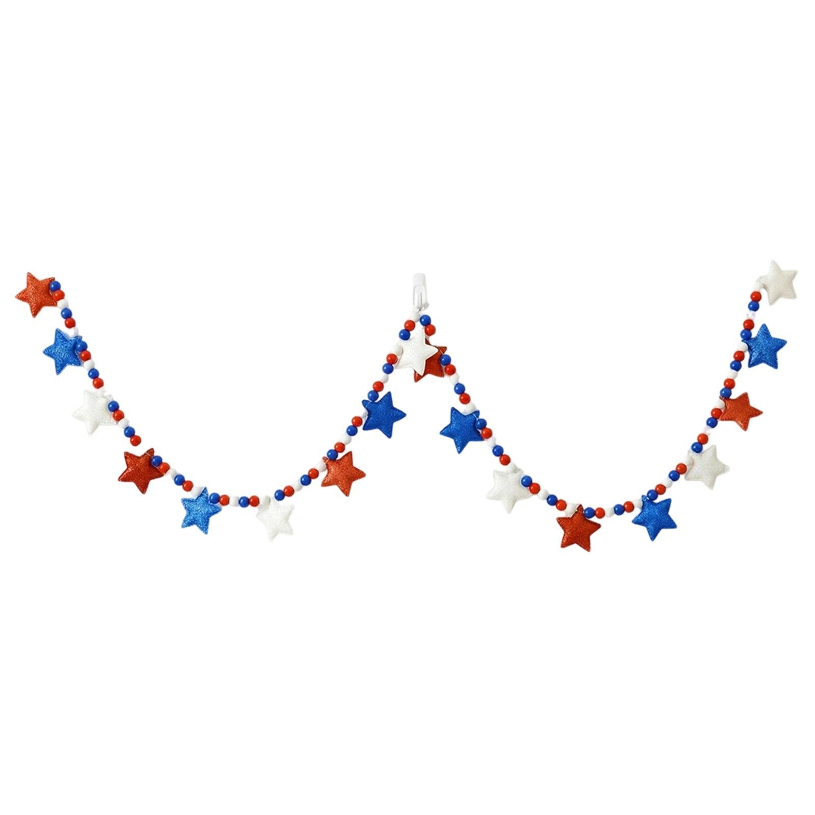250th Indenpedant Day Red Blue White Color Pattern Banner Anniversary Celebration DIY Decoration for Home Living Room Garden Qme E