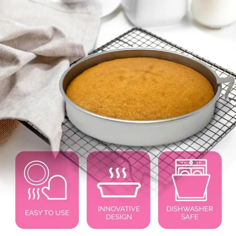 Stainless Steel Food Grade Round Cake Tray Baking Tool Mold Kitchen Qme