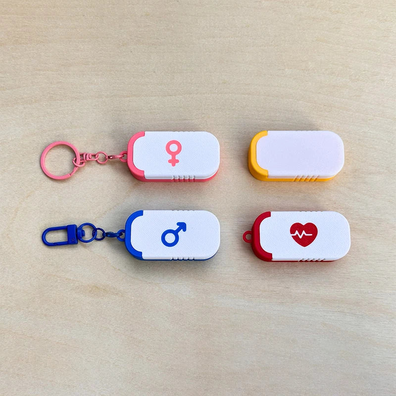 Portable Travel Daily Medication Management Mini Sliding Pill Box Qme