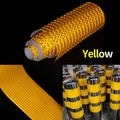 Reflective Safety Mark Tape Stickers Self Adhesive Warning Film for Car Motorcycle Auto Styling Qme Yellow 1m 20cm