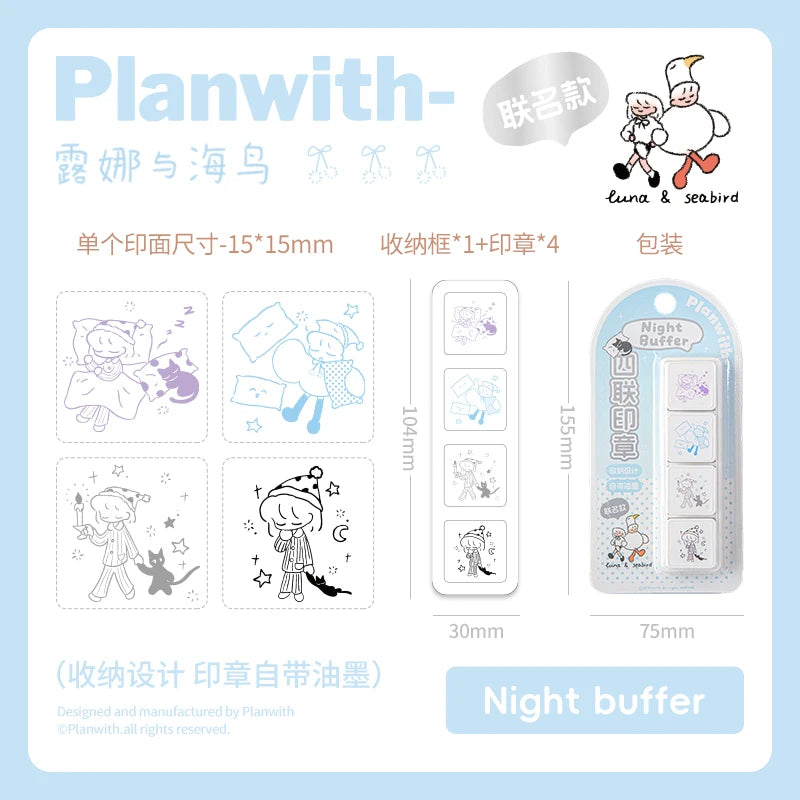 Small Cute Cartoon Coffee Wooden Rubber Stamp for Scrapbooking Planner Decorative Stationery Korean Style Life Seal Qme B