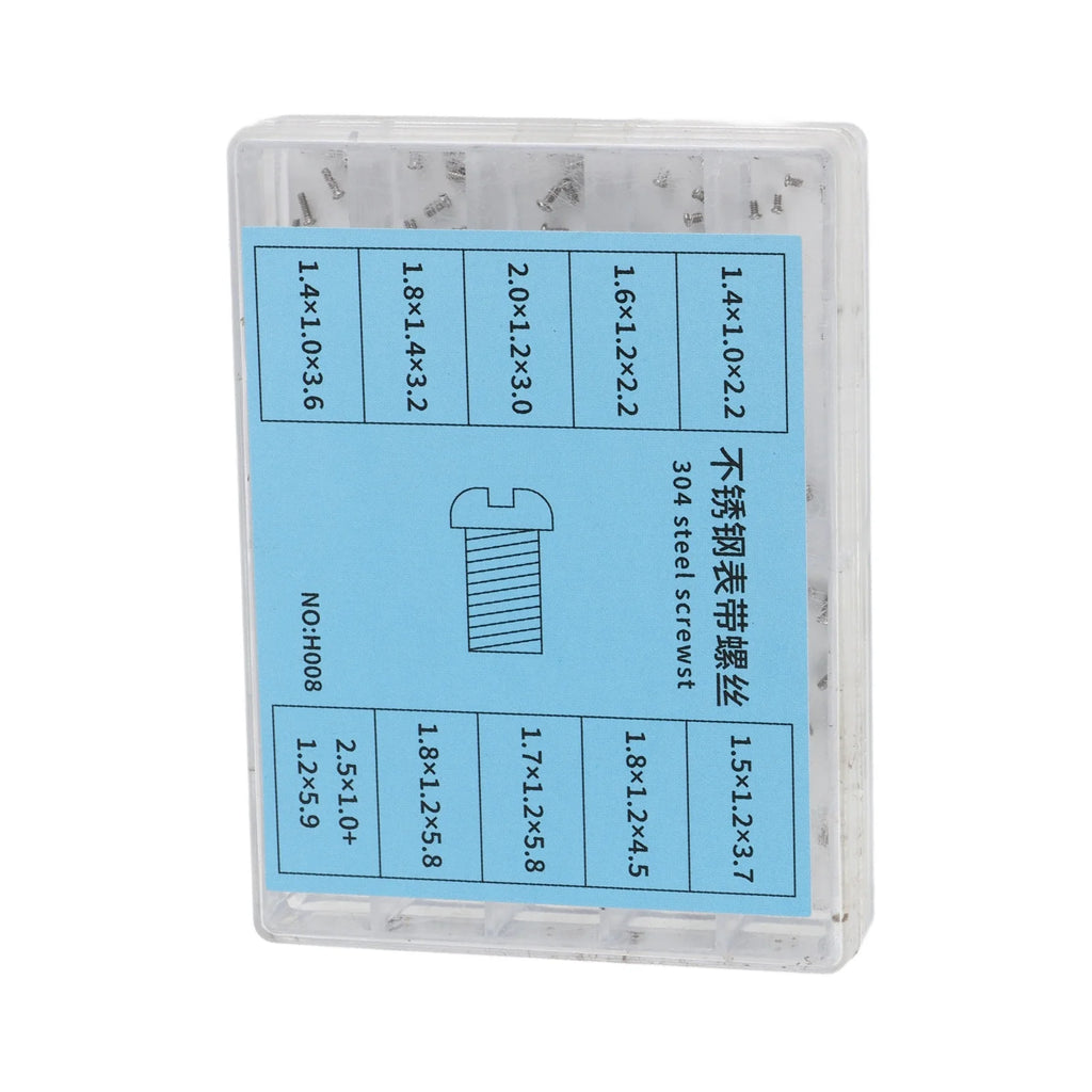 304 Stainless Steel Slot Screws Watch Back Cover Assorted Screws Watch Repair Tools Watch Screw 304 Stainless Steel Watch Screw Qme
