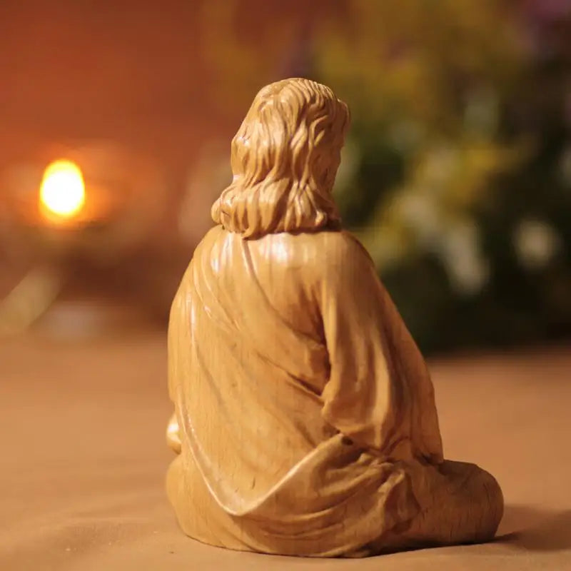 Jesus Statue Religious Sacred Resin Crafts Catholic Figurines Christ Qme