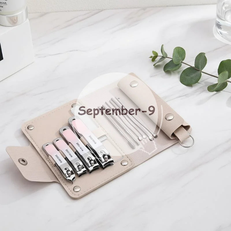 10-Piece Professional Nail Clippers Stainless Steel Manicure Pedicure Qme