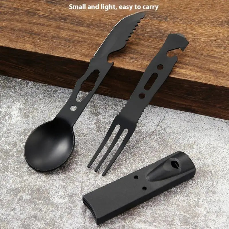 Multi Functional Camping Knives Tableware Outdoor Stainless Steel Qme