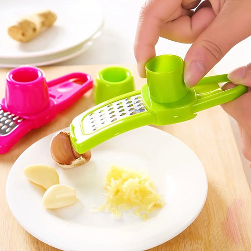 1 Garlic Press Peeler Manual Cutting Pounding Squeezing Paste Pestle Qme