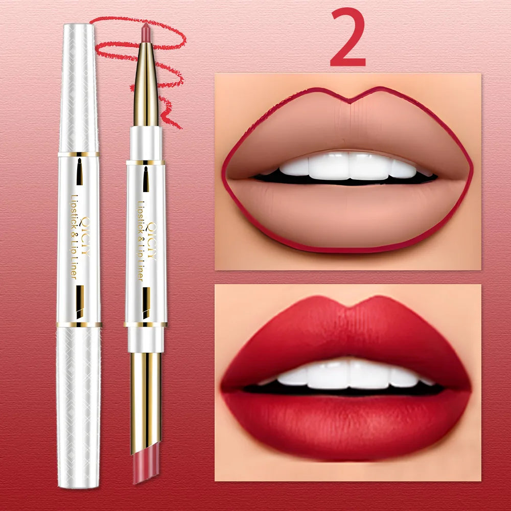 Vibrant Lip Liner Long-lasting Natural Render No Smudging Perfect Qme 2