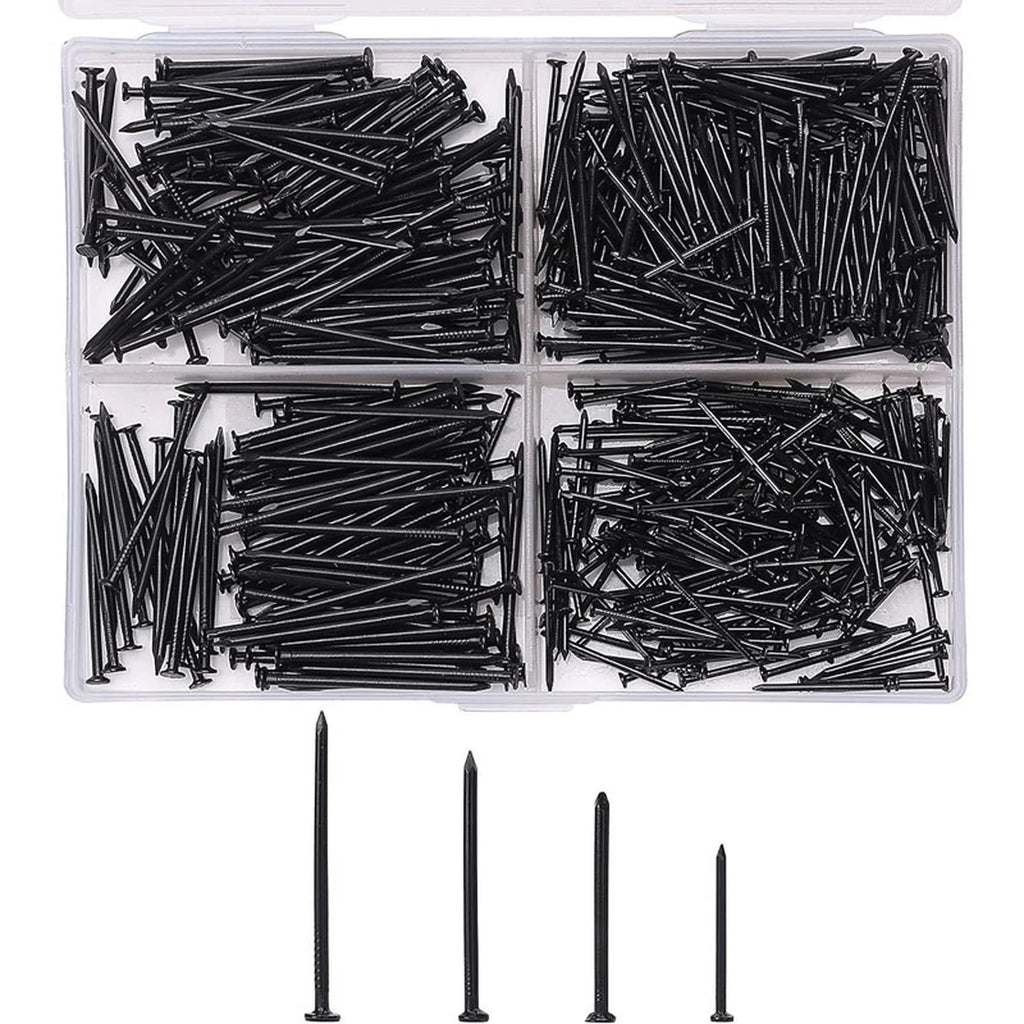 200PCS Multi-Size Nail Set for Walls Wood and Picture Frames Invisible Safety Screw for Cement Metal Nails Wood No Trace Fixator Qme a