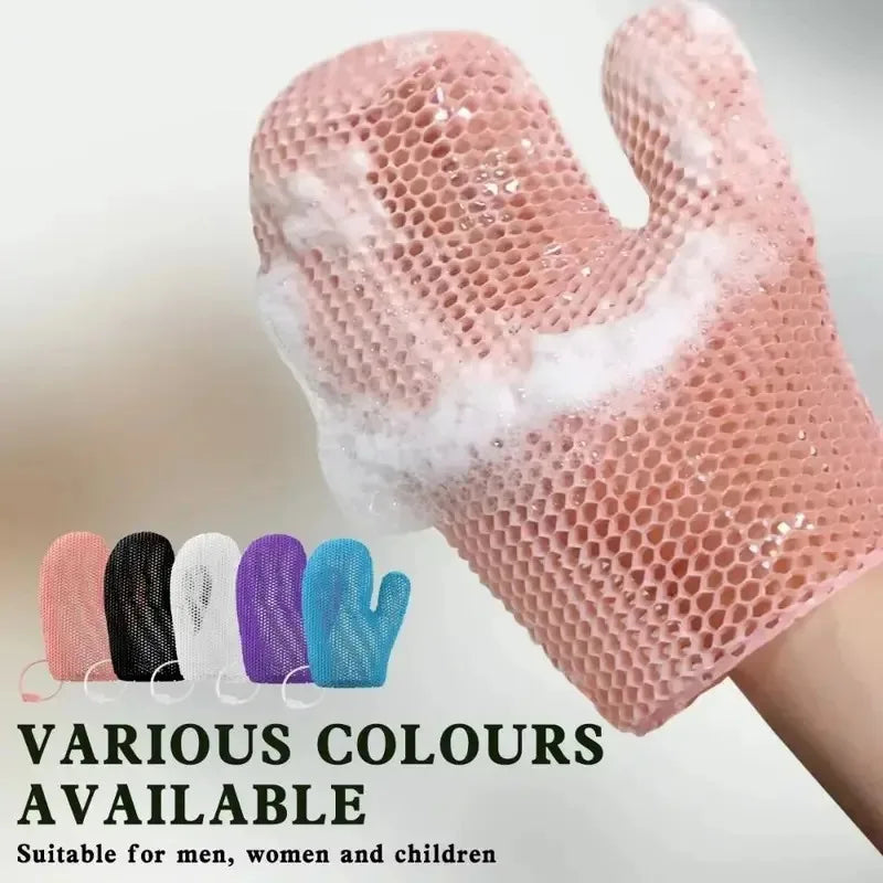 Honeycomb Exfoliating Glove Face Body Deep Cleansing Quick Dry TPU Qme