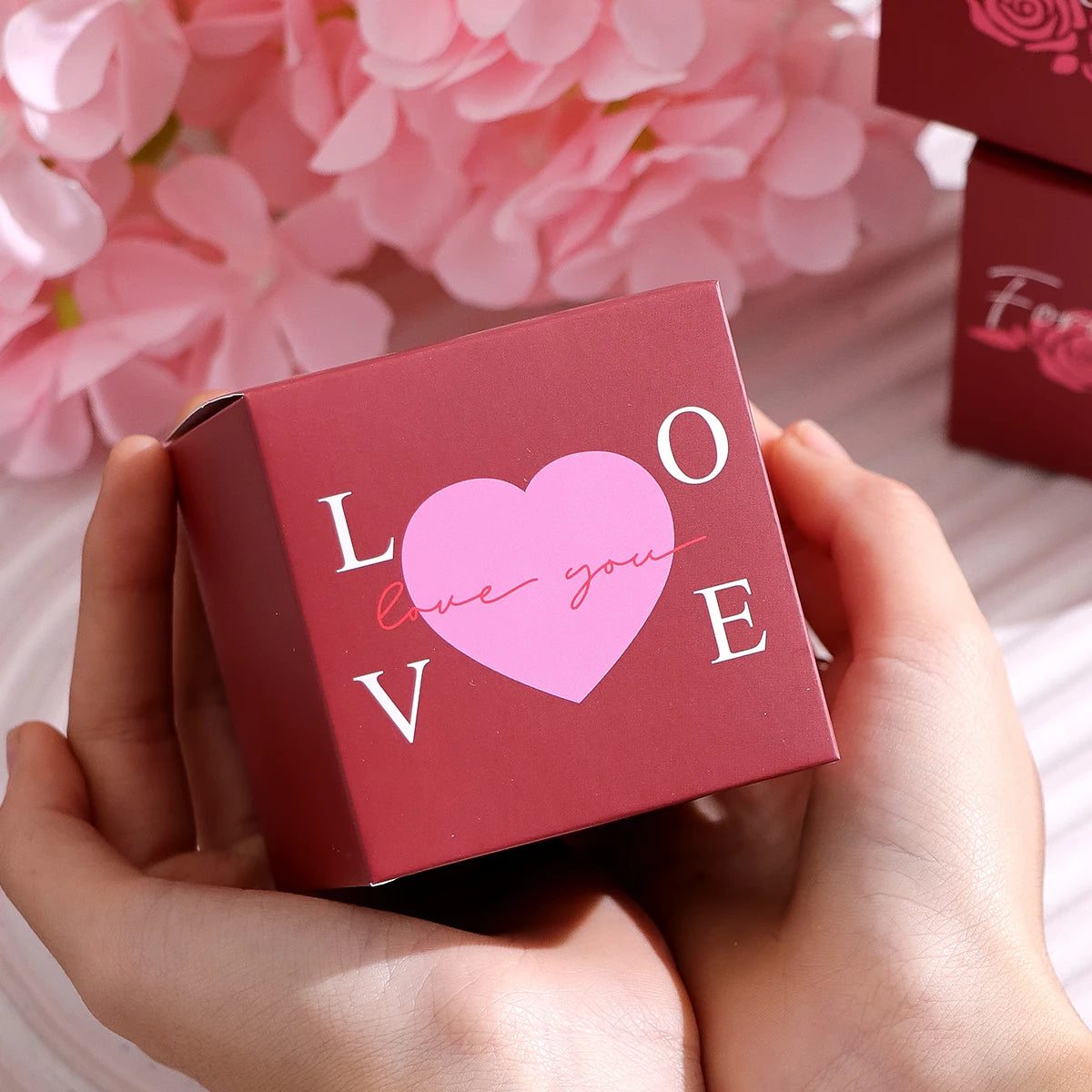 10Pack Elegant Mini Gift Boxes - Perfect for Valentine's Day, Weddings and Celebrations - Great for Candies, Chocolates and Smal Qme