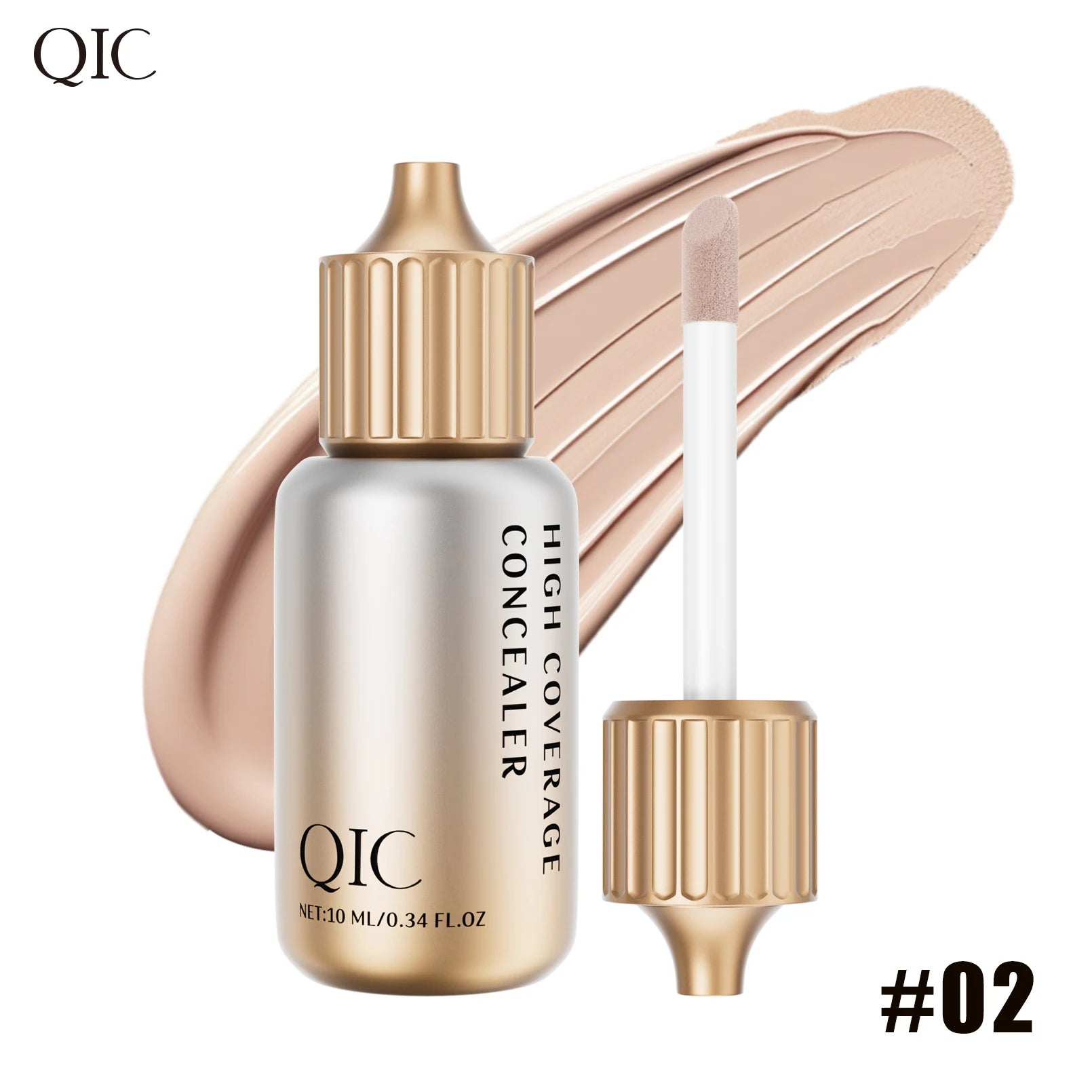 QIC Liquid Concealer Matte High Coverage Waterproof Oil Control Moisturizing Long Lasting Concealer Professional Face Makeup Qme Q531-2