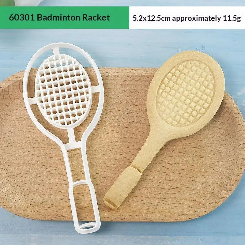 Sports Cookie Cutter Set: Football, Rugby, Basketball Shapes for Birthday Cake, Cupcake Decorations & Themed Baking Fun Qme A