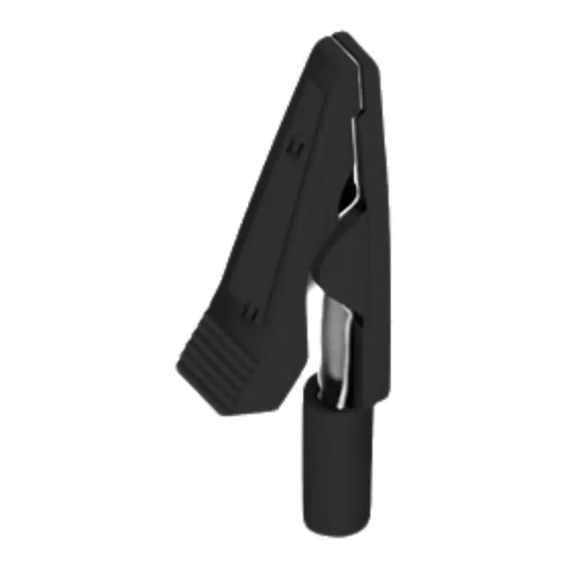 1 10A Insulated Alligator Clip Battery Test Banana Female Adapter Qme Black 1pcs