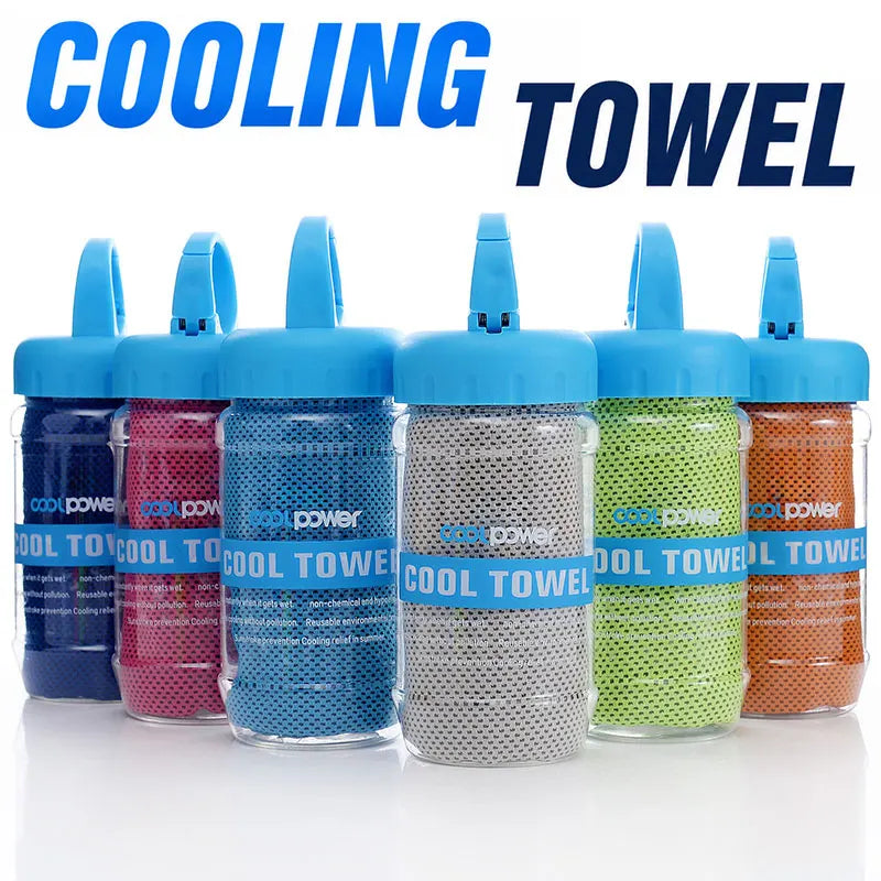 Ice Cool Neck Towel Cooling Soft Breathable Polyester Fabric Yoga Qme