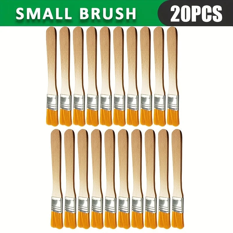 Board brush, oil painting brush, oil painting brush, dust removal cleaning small brush Qme yellow