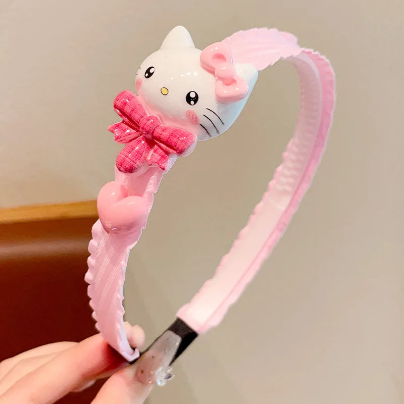 Hello Kitty Kuromi Hair Accessories Adorable Cute Headbands Versatile Qme 3