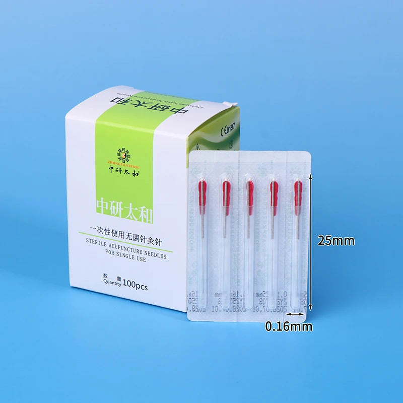Disposable Acupuncture Needle 1 Guide Tube Stainless Steel Individual Qme C