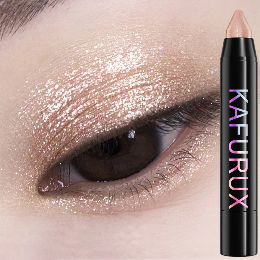 24 Colors Pearlescent Glitter Eyeshadow Eyeliner Pencil Waterproof Qme 04