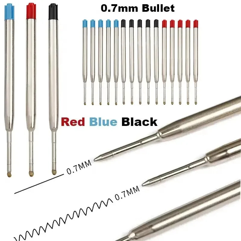 5-30pcs L:3.9 In Ballpoint Pen G2 Metal Refills Blue/Black/Red Ink for Pens Medium Point Rods for Writing Office Stationery Qme