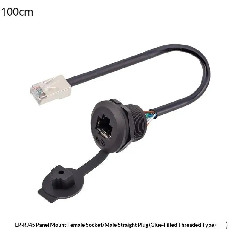 Easy Install LR20 M20 Waterproof RJ45 Network Cable Connector 8P8C Qme 100cm A3