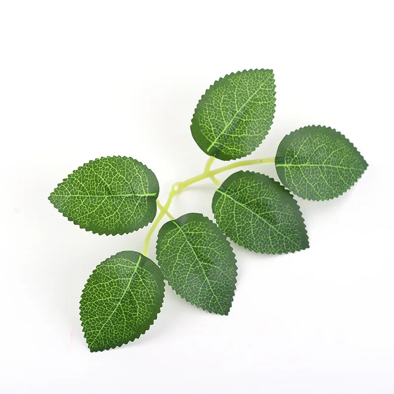 10 30 Rose Leaves Artificial Greenery Fake Flower DIY Craft Qme