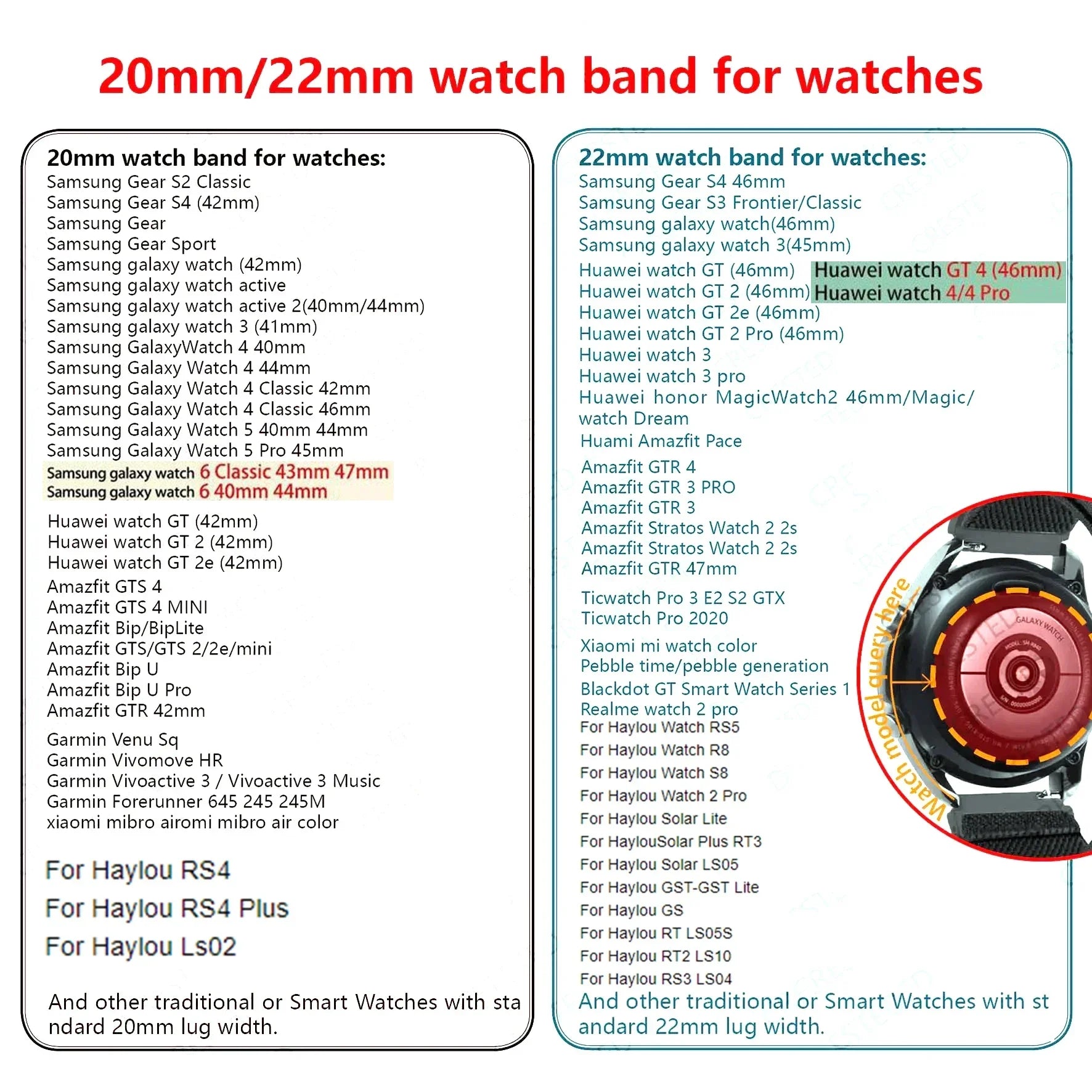 Women Silicone Strap for Samsung Galaxy Watch 7 6 5 4 40mm 44mm 6 Classic 43 47mm 20mm Band for Huawei Watch 2 GT2 42mm Bracelet Qme