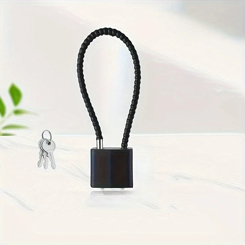Weatherproof Outdoor Lock for Gym Lockers and Storage Units Heavy Duty Padlock with Keys Secure Cabinet Lock for Dormitory Qme Black 1pc