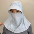 Summer Full-face Sun Hat Women Protection UV Outdoor Cycling Neck Qme B one size