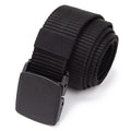 Automatic Buckle Men Nylon Webbing Belts Canvas Casual Fabric Belt Qme black 120cm China Mainland