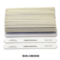 10-100PCS Wooden Nail File Professional Sanding Buffer Files 100/180/240 Double Side For Manicure Pedicure UV Gel Tips Tools Qme 50PCS Grit180-240