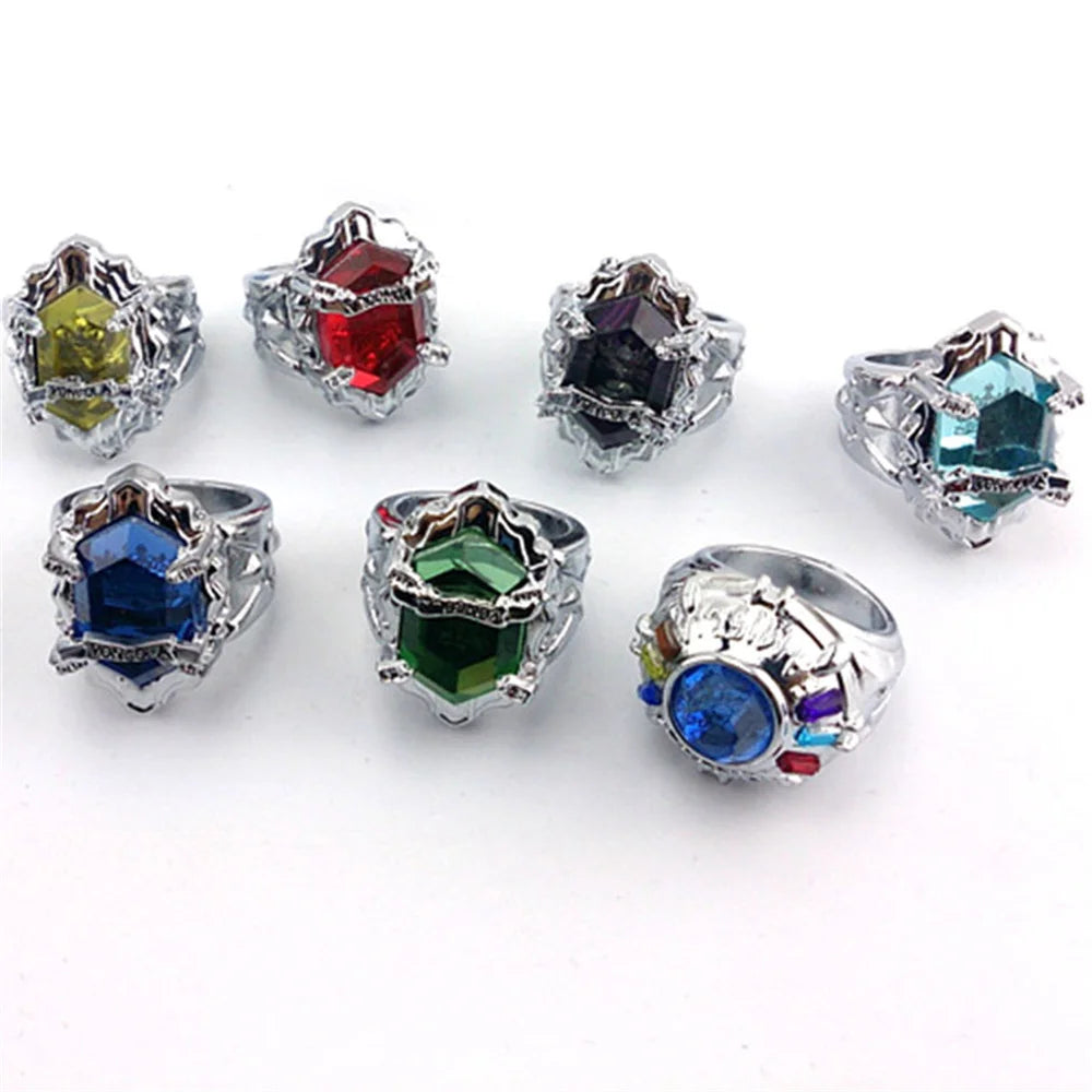 HITMAN REBORN Animation Penggli Simon Marey Hell Ring 7-Piece Gift Box Set 10th Generation Penggeli Anime Peripheral Qme