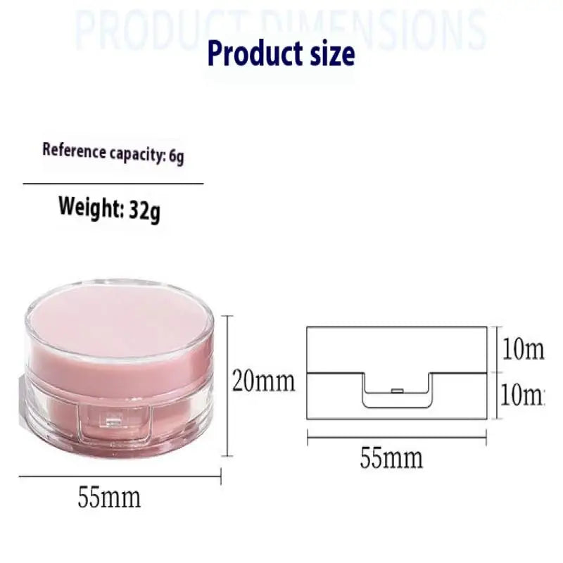 Mini Air Cushion DIY Box Empty Puff Casket Mirror BB Cream Cosmetic Qme