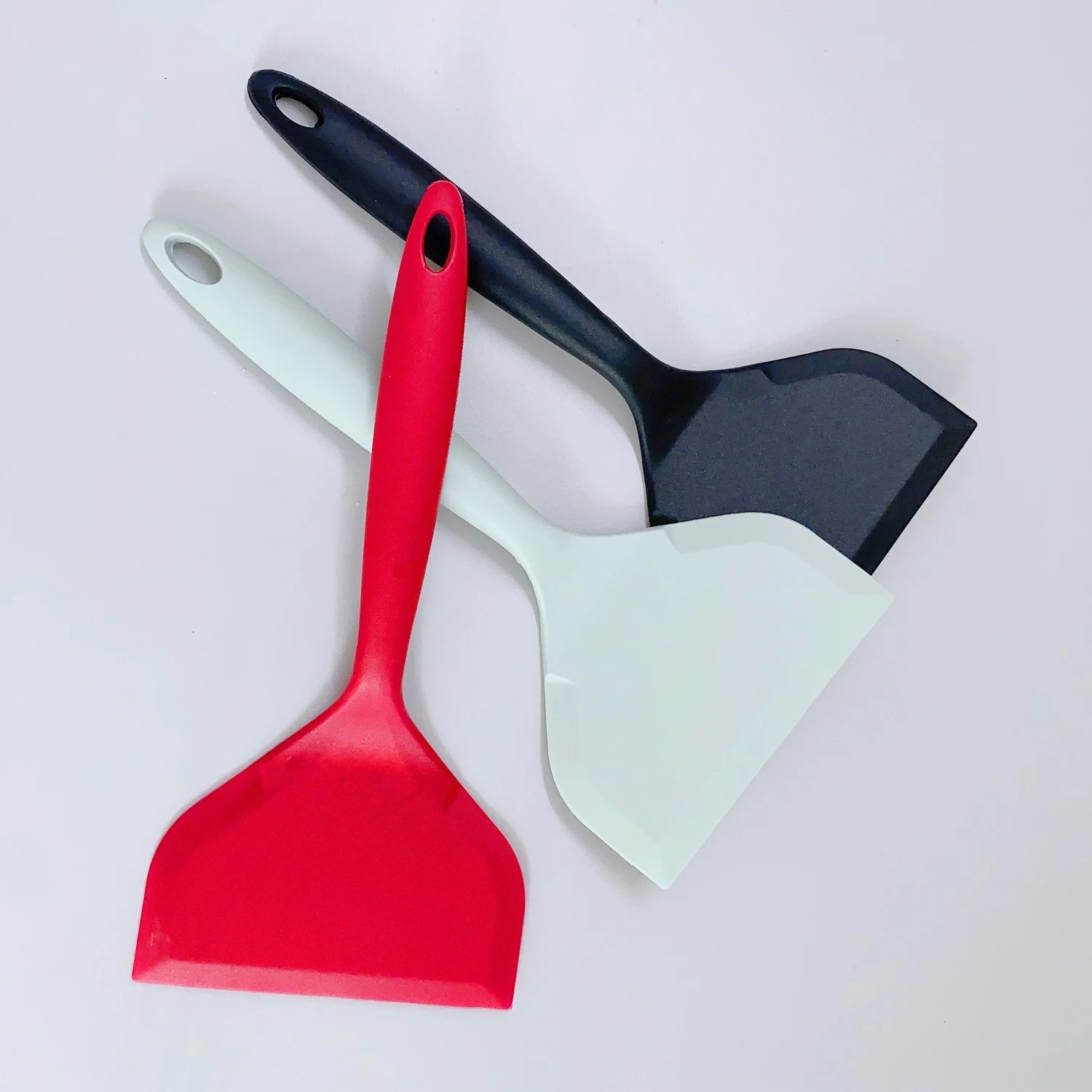 Silicone Spatula Pancakes Shovel Omelette Spatula Turner for Eggs Fish Pancake Non Stick Wide Soft Pizza Shovel Kitchen Scraper Qme
