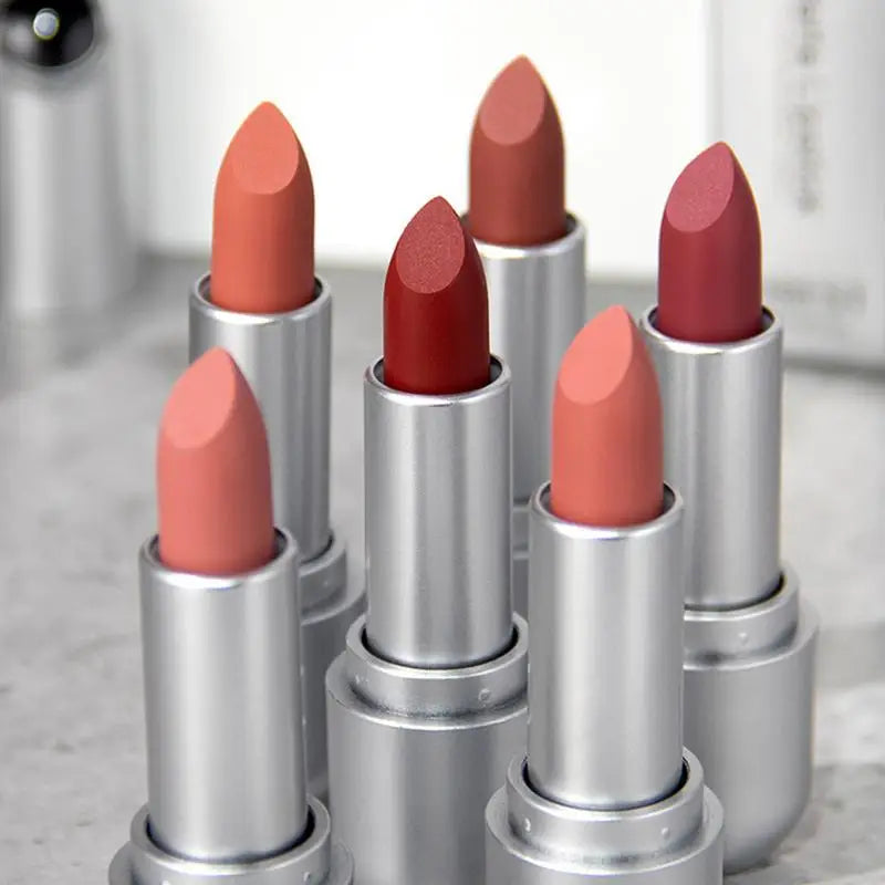 Matte Lipstick Red Smudge-proof Pigment Lip Stick Velvet Nude Pencil Qme