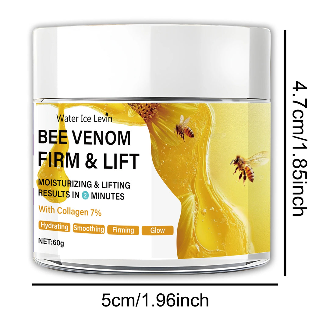 Bee Vemon Instant Face Lifting Cream - 60g | Tightening and Skin Lifting, Smoothing Fine Lines and Wrinkles | All Skin Types Qme