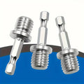 M14 Drill Adapter 1/4 Hex Shank Drill Adapters M14 Screw Thread Connecting Rod Angle Mill Handle Polishing Grinder Electric Tool Qme 3PCS