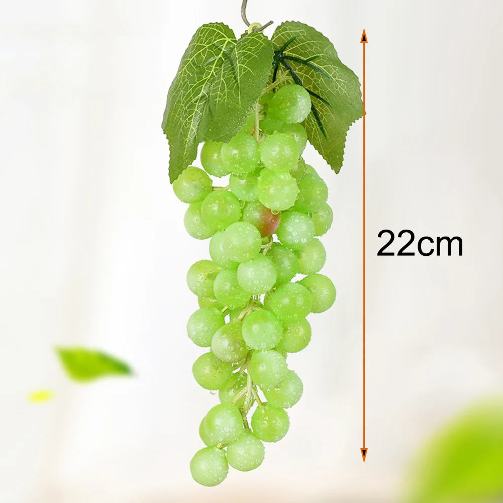 Artificial Grapes Cluster Matte Finish Fake Grapes Bunch 18pc Artificial Decorative Grape Ornaments Grape Wine Fruit Party Decor Qme 60 green grapes