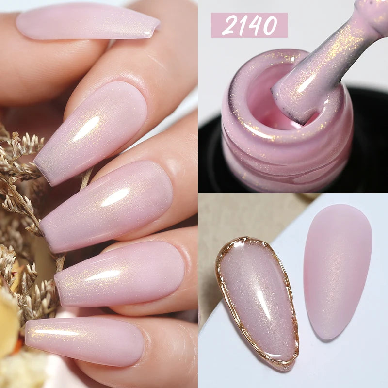 Arte Clavo Nails Gel Pearl Effect UV LED Nail Polish Sparking Varnish Qme