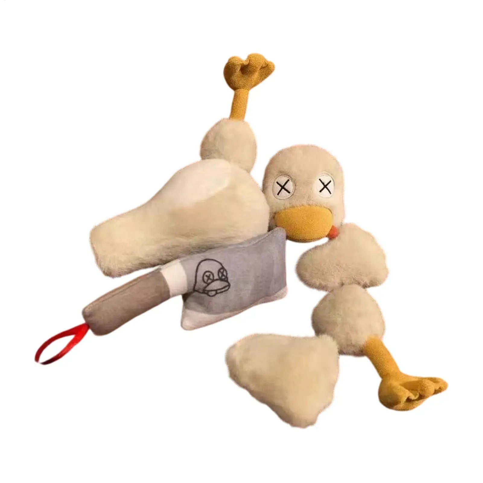 Magnetic Detachable Plush Duck Detachable Cute Stress Relief Fidget Dolls Cartoon Stuffed Animal Doll for Kids Teens Adults Home Qme