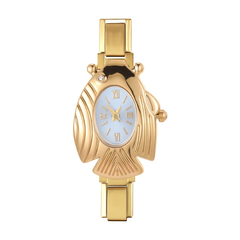 Fashion Watch Women's DIY Width Italian Elastic Charm Stainless Candy